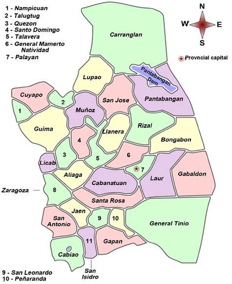 nueva ecija city list